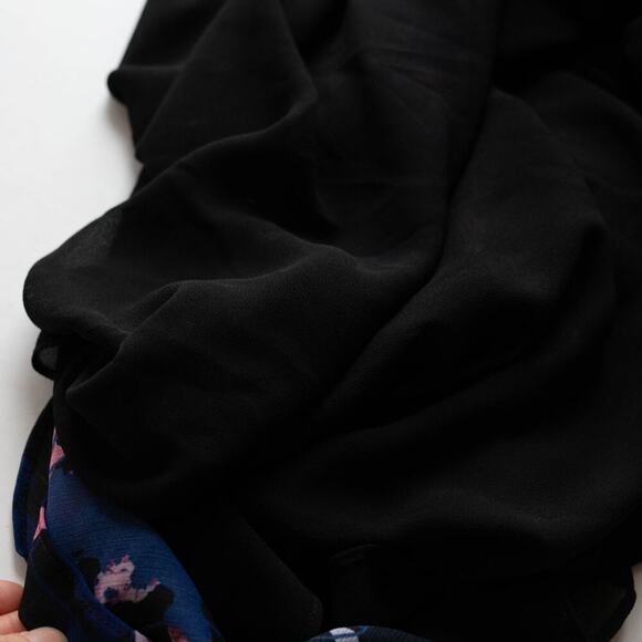 Jason Wu x RTR Navy Floral Ruched Dress - Size 2 - Picture 8 of 8